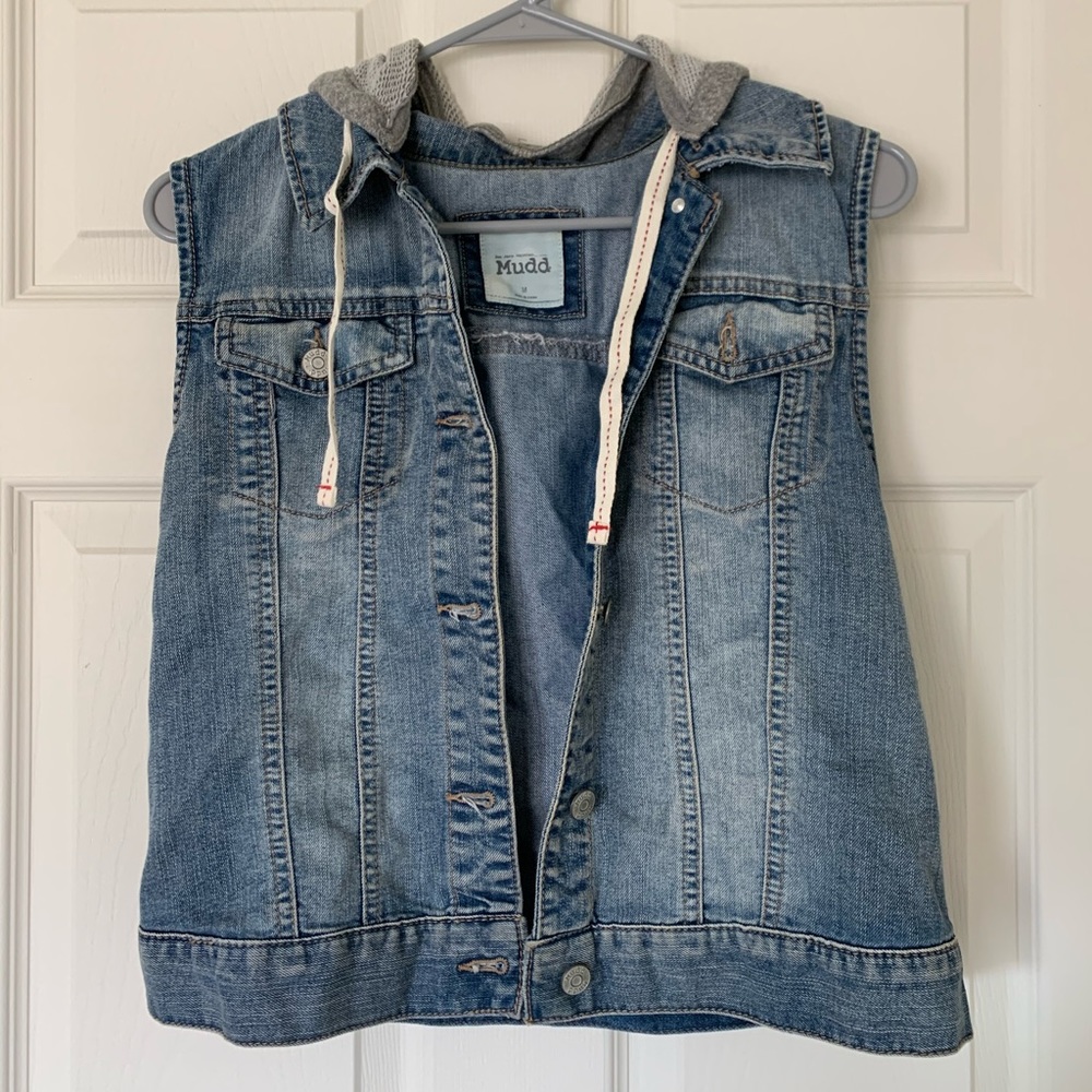 Jean Vest with Hood